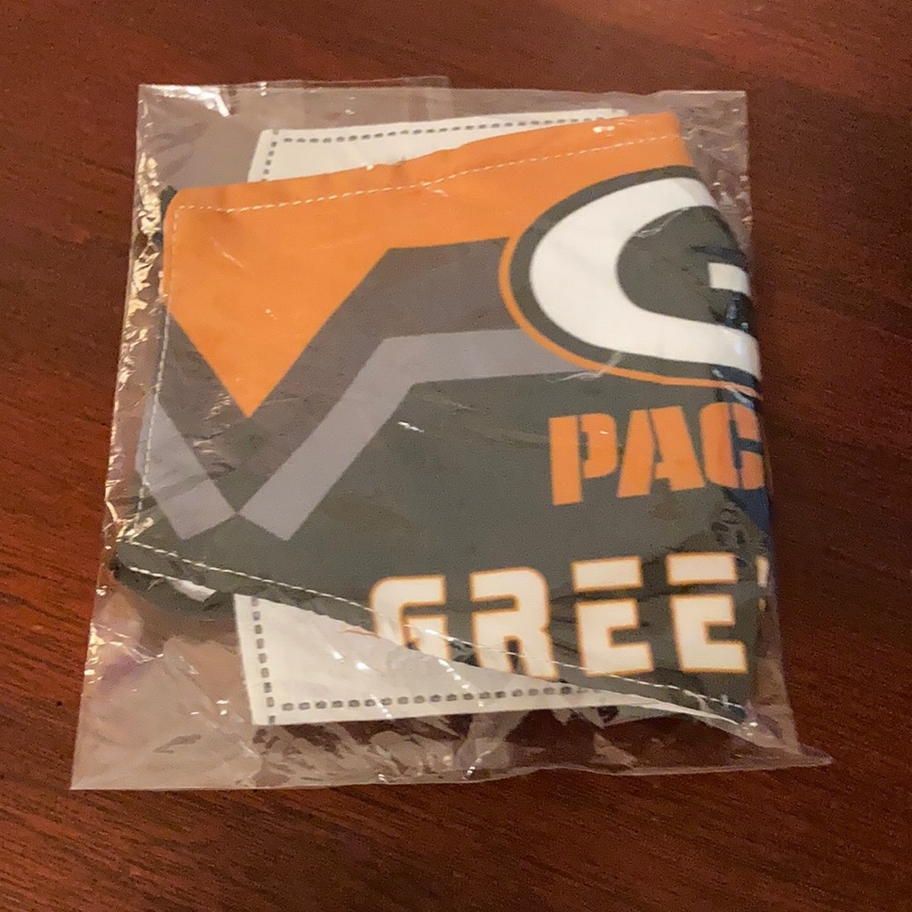 Green Bay Packer face mask